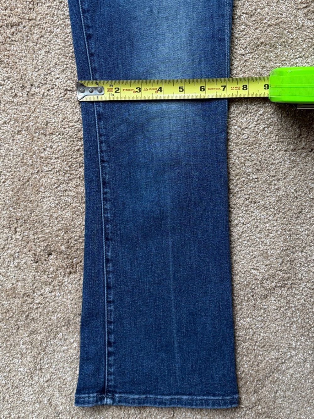 MOTHER The Outsider Ankle High Rise Jeans Blue “Walking on Coals” Size 27 - Picture 11 of 16